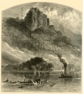 泉城附近的烟囱岩》，1874年。  