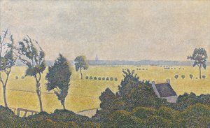 西佛兰德省的风景 作者 阿尔弗雷德·威廉 (1854 1930) 芬奇