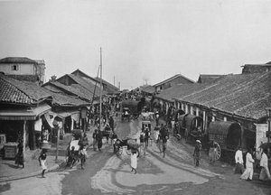 1910年，科伦坡，原住民地区典型街景，c1890，