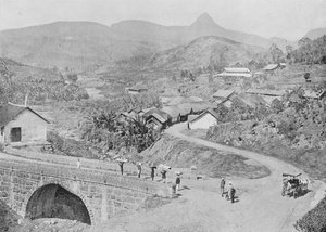 Maskeliya的视图，显示亚当斯峰，c1890，1910年 作者 阿尔弗雷德·威廉·阿曼杜斯板