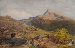 19世纪，威尔士山丘，1935年 作者 Alfred William Hunt