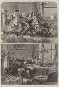 圣诞节，第一层和第二层 作者 Alfred William Hunt