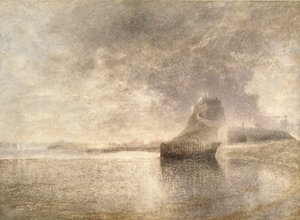 圣岛城堡，诺森比亚，c1882-3 作者 阿尔弗雷德·威廉·亨特