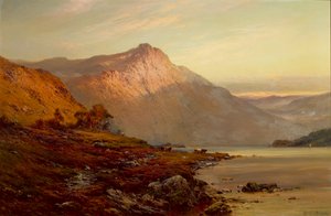 Balmoral附近的Dhu Loch（布面油画） 作者 阿尔弗雷德·布良斯基