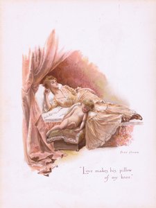 爱从1892年希尔德斯海默和福克纳（Hildesheimer＆Faulkner）的一些旧情歌中迸发出他的膝盖枕头 作者 爱丽丝·哈弗斯