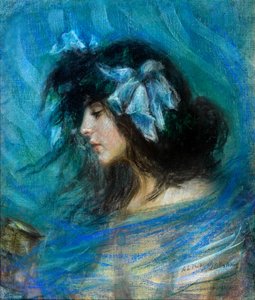 梦境，约1906年（纸上粉笔画）