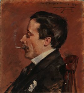 抽烟的男人，1896年。