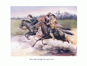他们如何将根特带给Aix的好消息，来自年轻人的插图：Robert Browning，c.1920 作者 爱丽丝·罗斯（Alice Ross）