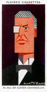 奥斯汀·张伯伦（Austen Chamberlain），英国政治家，1926年 作者 阿里克·PF·里奇