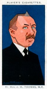 詹姆斯·亨利·托马斯（James Henry Thomas），英国工会主义者和政治家，1926年。