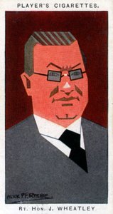 约翰·惠特利（John Wheatley），苏格兰政治家，1926年。 作者 阿里克·PF·里奇