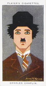 1926年玩家的香烟卡，描绘了。查理-卓别林