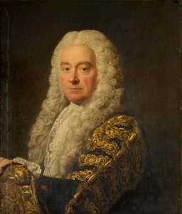 菲利普-约克，哈德威克第一伯爵的肖像，1750-64年。 作者 艾伦·拉姆齐