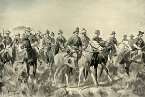 澳大利亚布什曼人在游行》，1901年。 作者 Allan Stewart