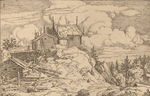 山上的哈姆雷特，大概在1645-1656年。 作者 阿拉特·范·埃弗丁根