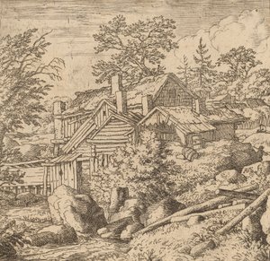 山边的哈姆雷特，可能约1645-1656年。 作者 阿拉特·范·埃弗丁根