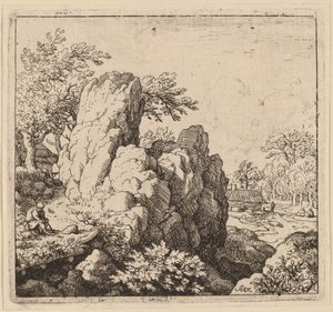 大岩石，可能约1645-1656。 作者 阿拉特·范·埃弗丁根