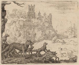 雷纳德和獾一起离开，大概在1645-1656年。 作者 阿拉特·范·埃弗丁根