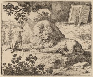 雷纳德描述失踪的宝藏，大概在1645-1656年。 作者 阿拉特·范·埃弗丁根