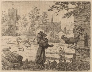 雷纳德伪装成僧侣，大概在1645-1656年。 作者 阿拉特·范·埃弗丁根