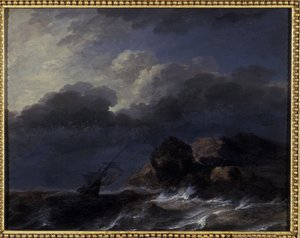 海景（橡木油） 作者 阿拉特·范·埃弗丁根