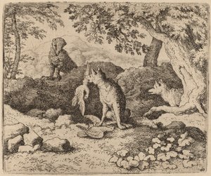 獾去警告雷纳德》，可能约1645-1656。 作者 阿拉特·范·埃弗丁根