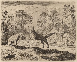 獾对雷纳德的忏悔，大概在1645-1656年。 作者 阿拉特·范·埃弗丁根