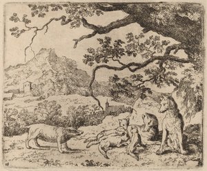 被派去当信使的獾，大概在1645-1656年间。