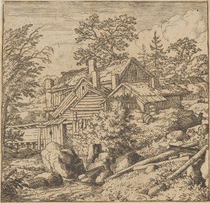 The Hamlet on the Mountain Side, mid-17th century. , mid-17th century. 作者 阿拉特·范·埃弗丁根