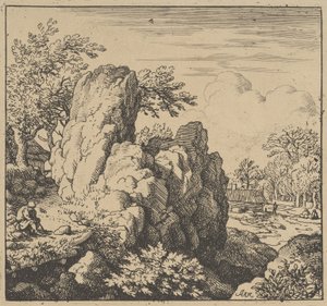 The Large Rock, mid-17th century., mid-17th century. 作者 阿拉特·范·埃弗丁根