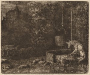 狼与井》，可能约1645-1656年。 作者 阿拉特·范·埃弗丁根