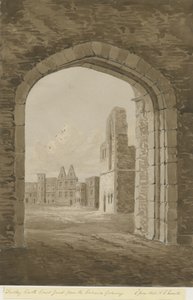 达德利城堡（Dudley Castle）-城堡：深棕褐色素描，1843年6月8日