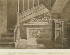 Handsworth-威廉·斯坦福爵士纪念碑：乌贼墨画，1842年4月6日 作者 艾伦·爱德华·埃弗里特