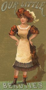 来自女孩和儿童系列N58，宣传我们的小美女香烟...，1887年。 作者 艾伦和金特