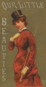 来自女孩和儿童系列N58，宣传我们的小美女香烟...，1887年。 作者 艾伦和金特