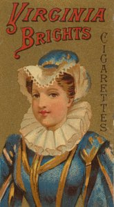 来自女孩和儿童系列N64，为Allen &...宣传Virginia Brights Cigarettes，1886年。
