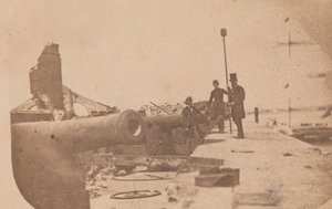 萨姆特堡的撤离，1861年4月，1861年4月。 作者 阿尔玛 A.佩洛特。