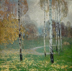 白桦树，1904年 作者 阿洛伊斯·卡尔沃达（Alois Kalvoda）