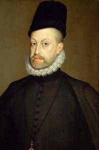 菲利普二世（1527-1598年）肖像，西班牙和葡萄牙国王，1568年 作者 阿隆索·桑切斯·科洛