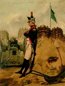 亚历山大汉密尔顿（1757-1804）在纽约炮兵制服