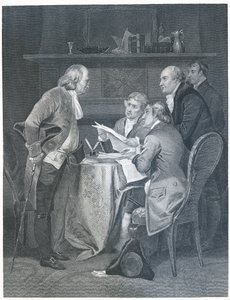 起草于1859年的1776年的独立宣言 作者 阿隆佐·查佩尔