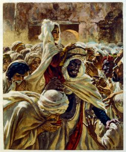 Dinet 绘制的插图，选自《海市蜃楼》中的阿拉伯生活场景。1906.Mirages, Scénes De La Vie Arab》由艾蒂安-迪内特绘制插图，西尔曼-本-易卜拉欣-巴默尔撰写评论。纳斯雷丁-迪内出生时的名字是阿尔方斯-艾蒂安-迪内（1861-1929 年），法国画家。 作者 阿方斯·艾蒂安·迪内