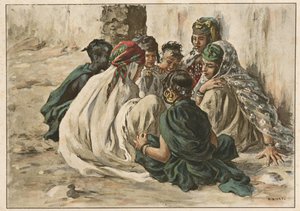 1899年在Laghouat举行的女孩运动会。 作者 阿方斯·艾蒂安·迪内
