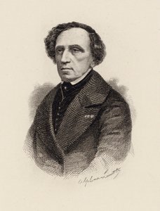 作曲家贾科莫-梅耶贝尔的肖像，1791-1864年，1875年。 作者 阿方斯·拉莫特