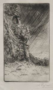 一阵风。 作者 阿方斯·莱格罗斯（Alphonse Legros）