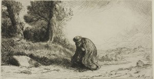 走在小巷里的流浪者 作者 阿方斯·莱格罗斯（Alphonse Legros）