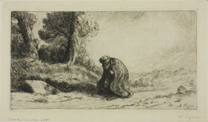 走在小巷里的流浪者 作者 阿方斯·莱格罗斯（Alphonse Legros）