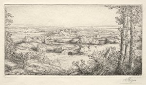 勃艮第山谷 作者 阿方斯·莱格罗斯（Alphonse Legros）