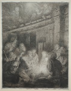 牧羊人的崇拜。 作者 阿方斯·莱格罗斯（Alphonse Legros）