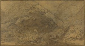 战后。 作者 阿方斯·莱格罗斯（Alphonse Legros）